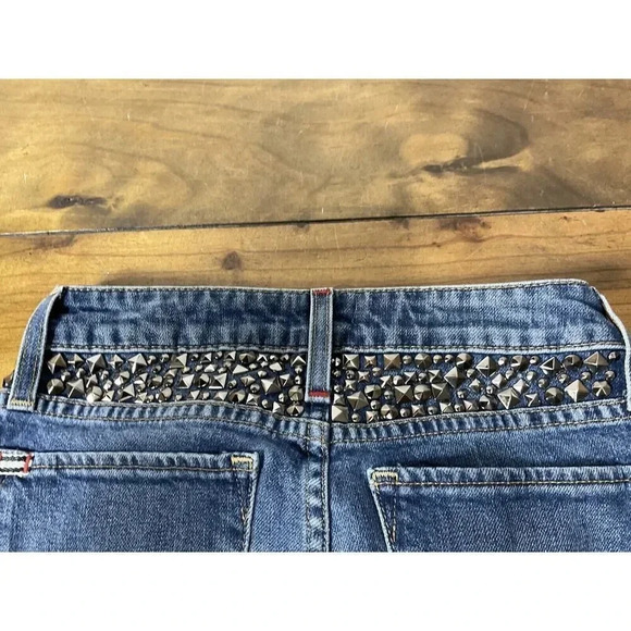 AO.LA You Look Good Skinny Ankle Jeans Studded Size 24 - Picture 6 of 10